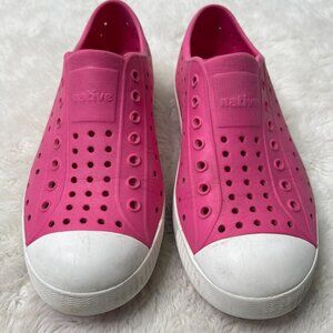 Native Kid's Pink Jefferson Rubber Washable Slip On Shoes Sneakers Size 2